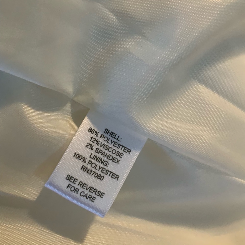 Cream Ruffled Front Coat - Picture 7 of 8